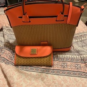 Beacon woven domed satchel with wallet